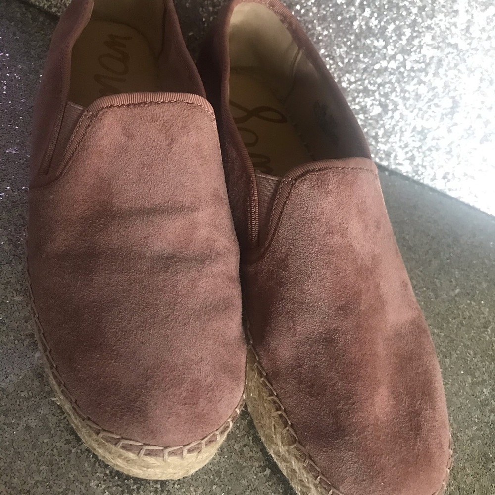 Sam Edelman Carrin Rose Sude Platform Espadrille